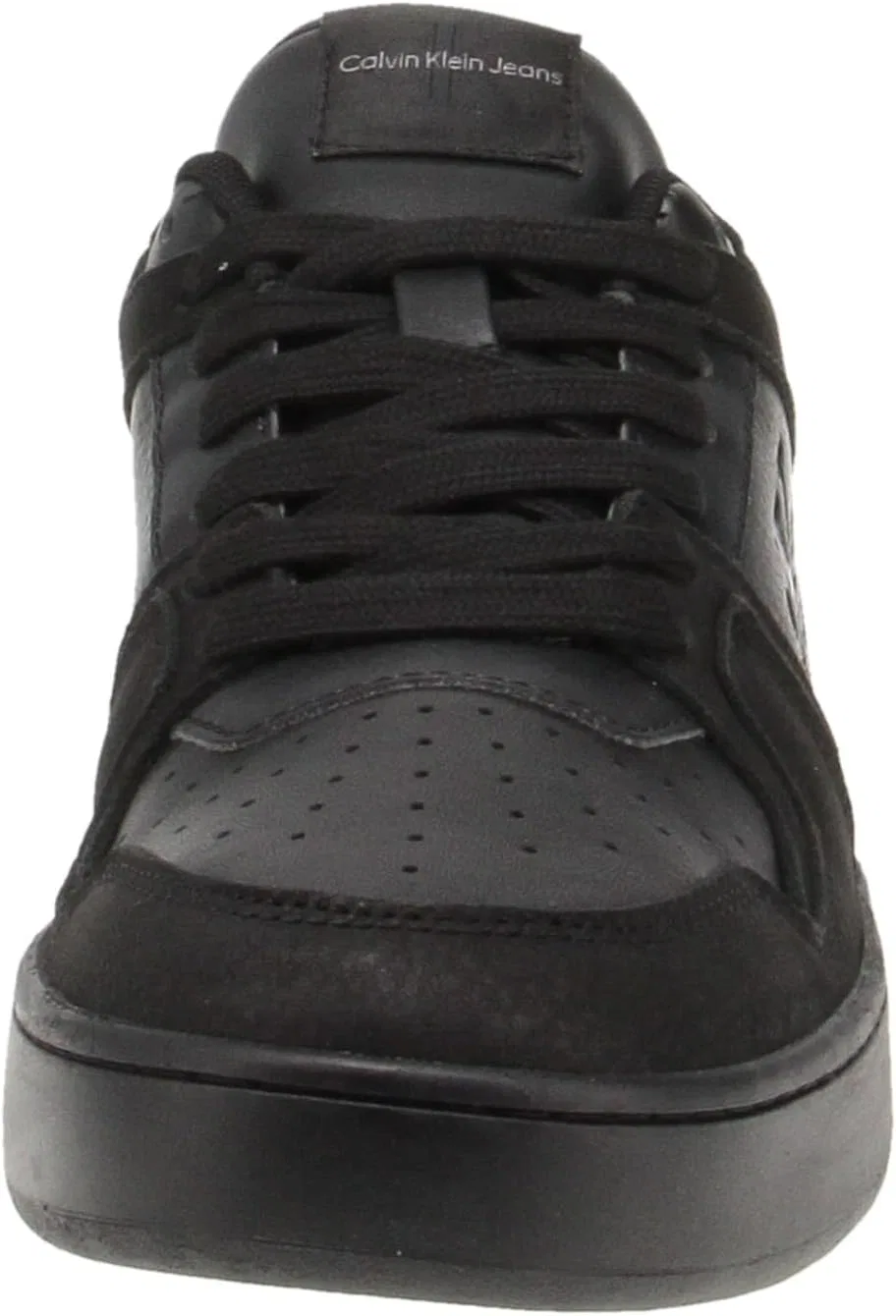 Мужские кроссовки Calvin Klein Basket Cupsole Low Lth ML Fad Trainers, Triple Black — фото 3