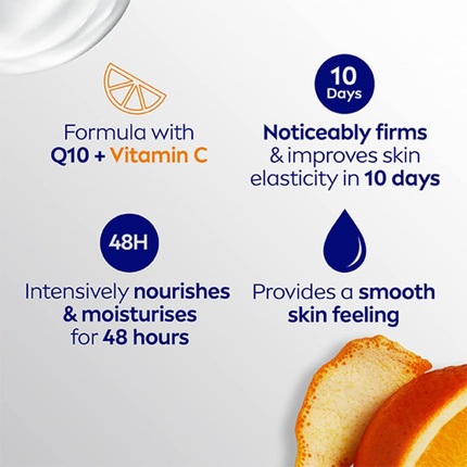 NIVEA Q10 Укрепляющий насыщенный лосьон для тела с витамином С 250 мл — фото 2