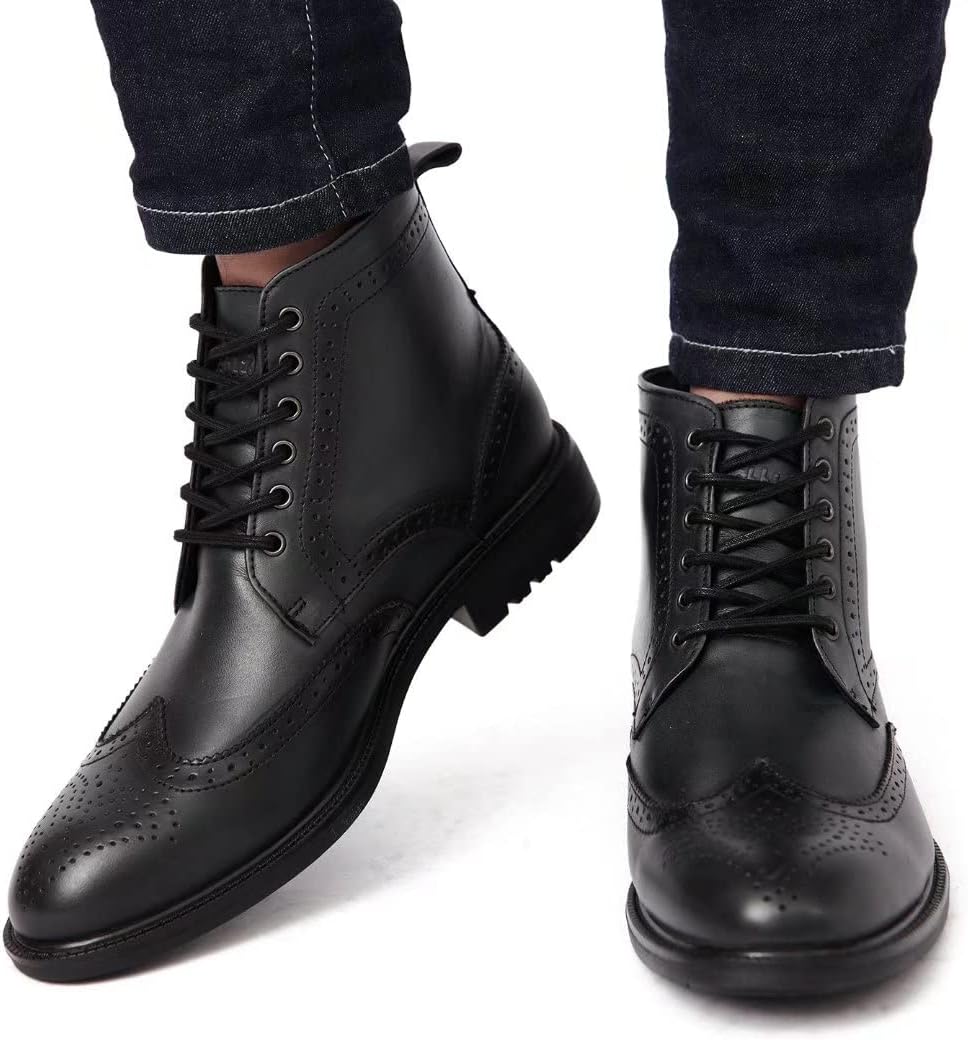 Мужские ботинки Arkbird Chukka из натуральной кожи, классические повседневные ботинки оксфордского стиля, черный — фото 2