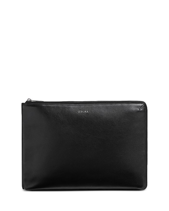 

Кожаный портфель ZEGNA, черный