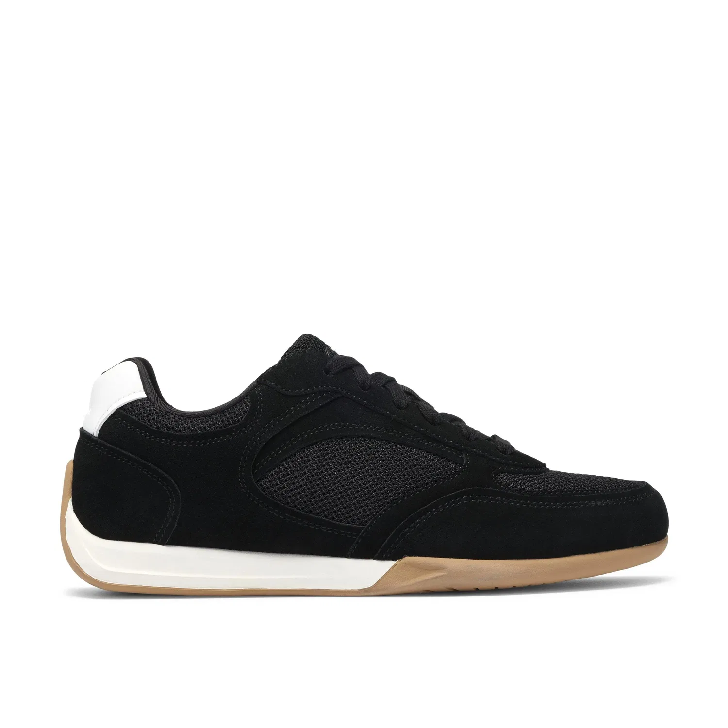 Кроссовки Upton Lace из замши и сетки Clarks, черный