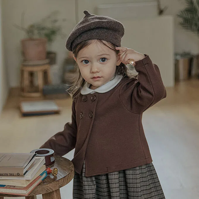 Детская куртка Littletini, коричневая