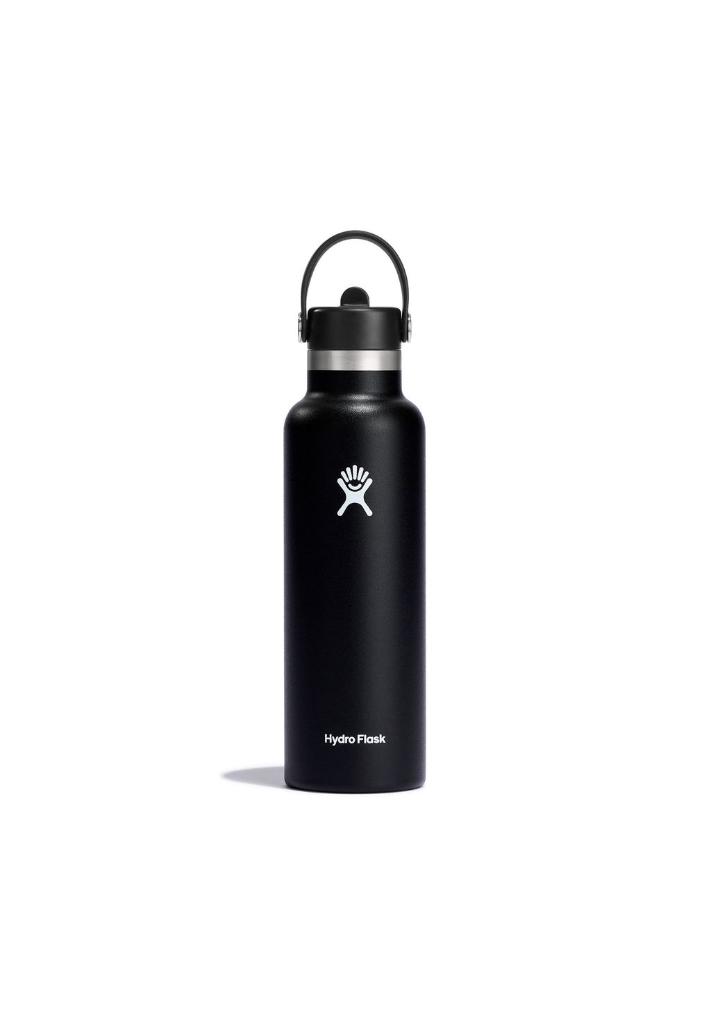 

Чёрная бутылка для воды 621 мл Hydration Hydro Flask с гибкой соломкой