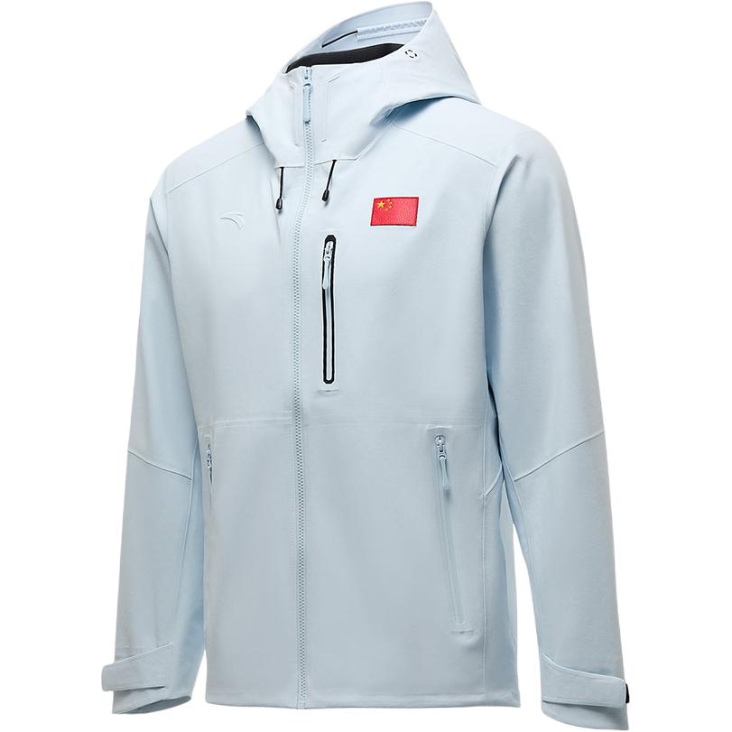 

Ветрозащитная, дышащая, износостойкая и водонепроницаемая женская ветровка Anta, illusion синий