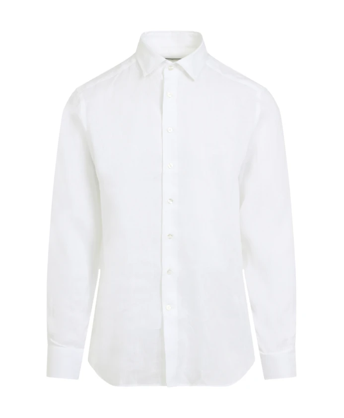 

Льняная рубашка с изображением пегаса Etro, белый