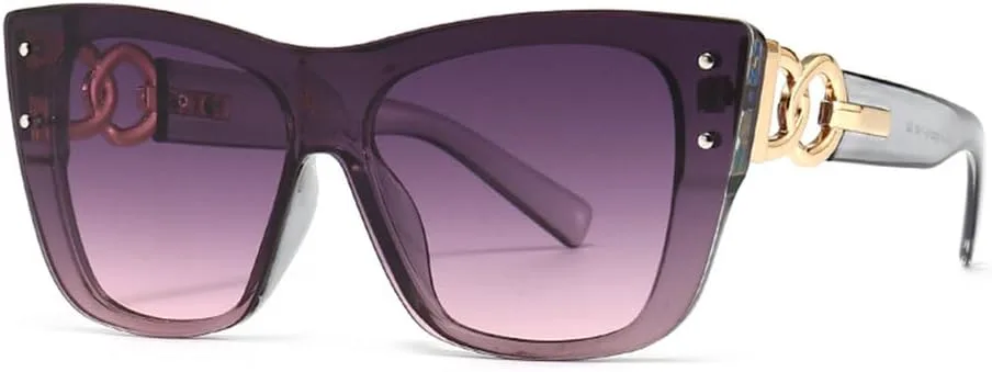 

Женские солнцезащитные очки «кошачий глаз» без оправы, роскошные модные солнцезащитные очки для женщин, большие солнцезащитные очки без оправы для женщин TYUVIVO, C5