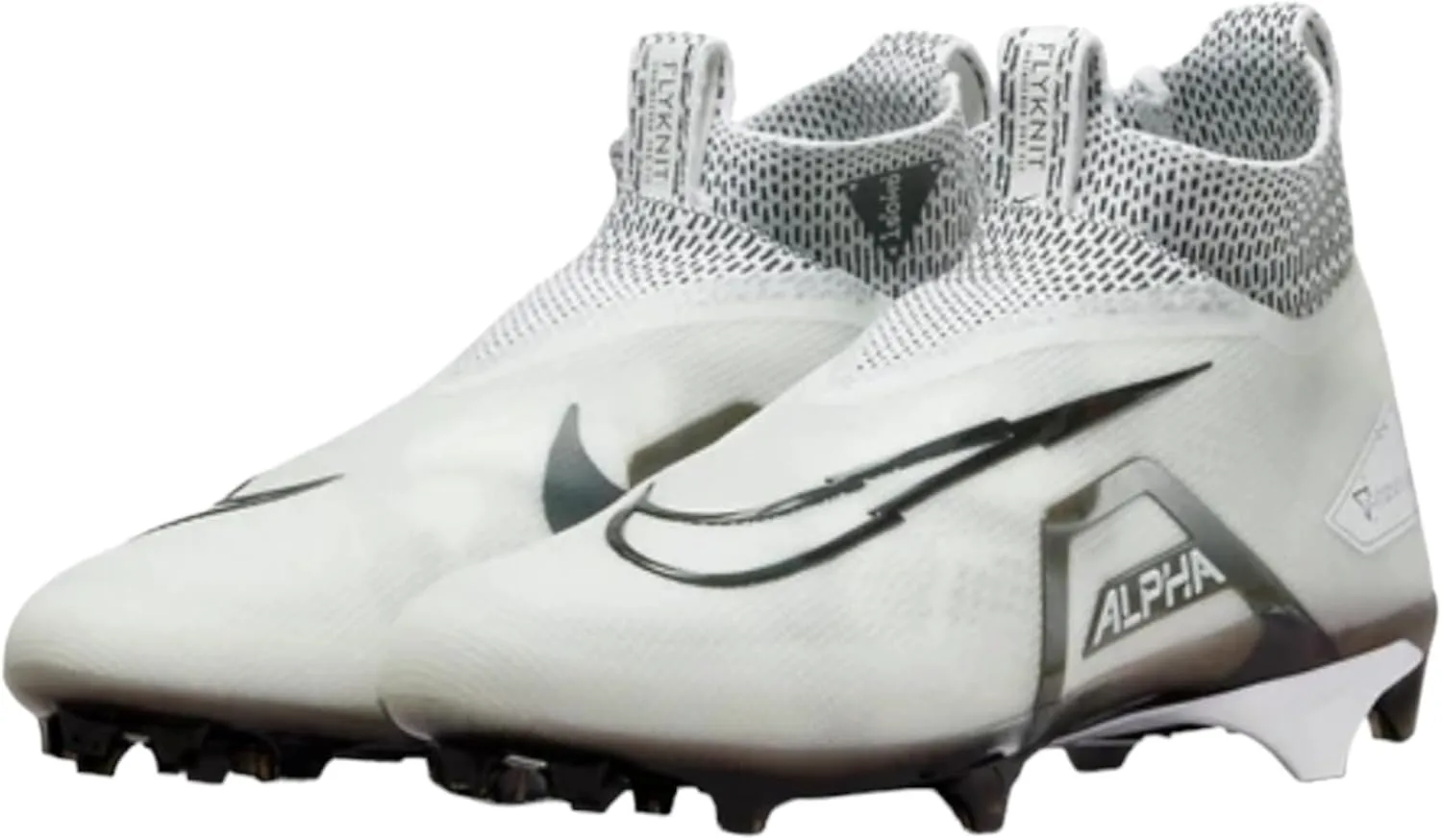 Футбольные бутсы для мужчин Nike Alpha Menace Elite 3 белые/серый Парткл/опти желтый/черный, белый/платиновый/черный — фото 4