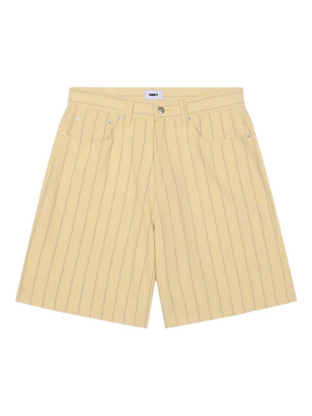 

Шорты в тонкую полоску Obey, нейтральный