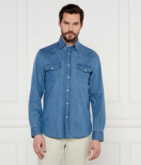 

Рубашка джинсовая Regular fit Tommy Hilfiger, синий