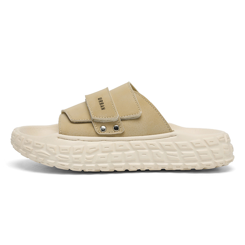 

URBAN AUTHENTIC Скользостойкие шлепанцы мужские черные хаки, цвет Khaki