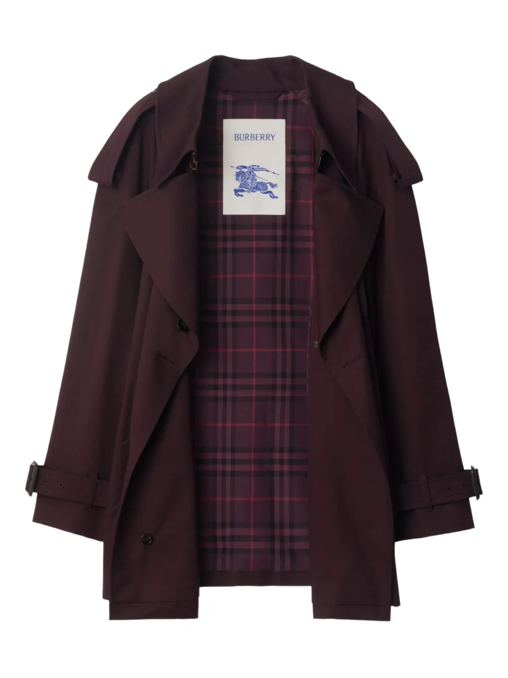 

Тренчкот Fitzrovia BURBERRY, красный
