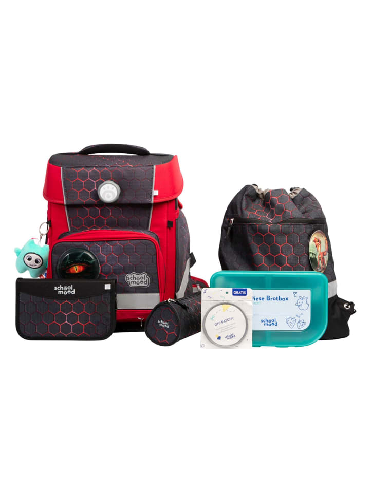 

SCHOOL-MOOD Школьный рюкзак Champion Maxx Pro Mila, 7 предметов, с рисунком дракона