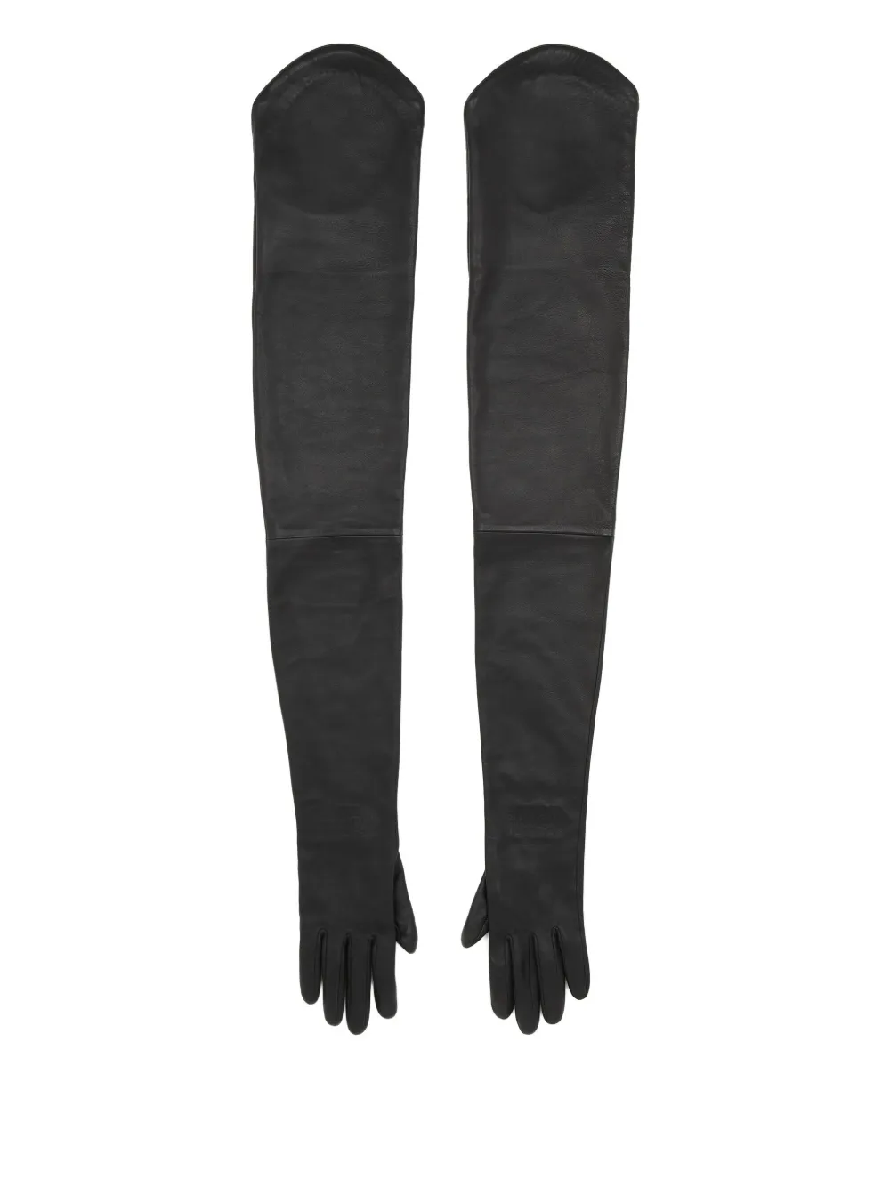 

Кожаные перчатки MM6 Maison Margiela, черный