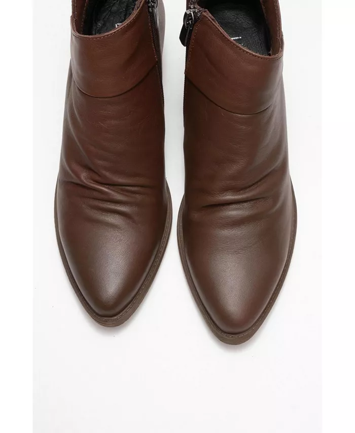 Кожаные ботинки Chunky (женские) Forever & Always Shoes, коричневый — фото 2