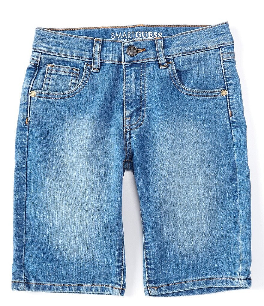 

Джинсовые шорты Guess Big Boys 8–18 Core из эластичного денима, синий
