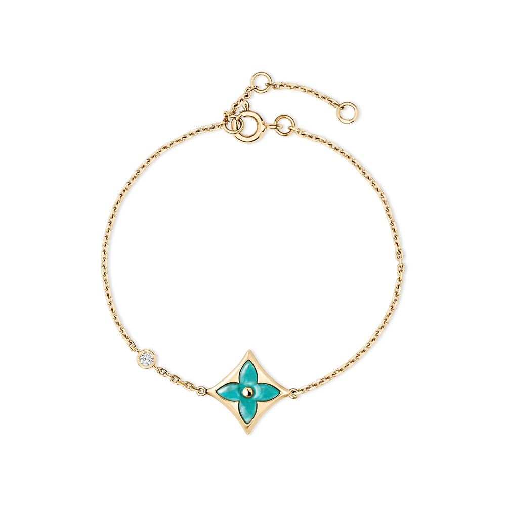 

Браслет Color Blossom BB Star, желтое золото, амазонит и бриллиант Louis Vuitton, золотой
