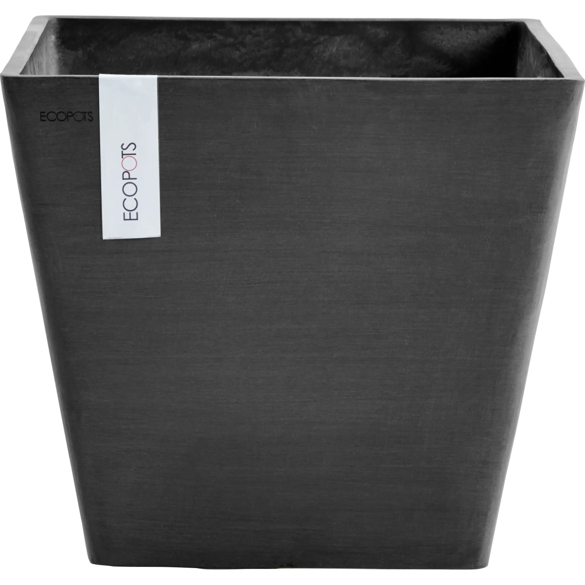 

Цветочный горшок ECOPOTS «ROTTERDAM Dark Grey», ШxГxВ: 40x40x35 см, темно-серый