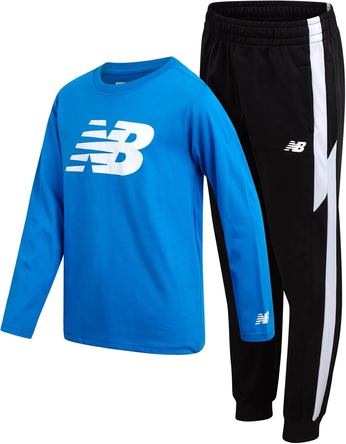 Детский спортивный костюм New Balance, 2 предмета: футболка и штаны, Blue/Black