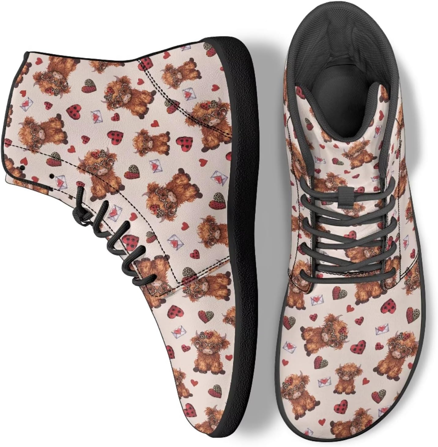 

Унисекс кроссовки для ходьбы, высокие теннисные ботинки, на шнуровке, для работы в офисе, спорта и активного отдыха на улице Ecaestolph, красный