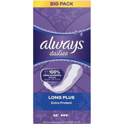 

Ежедневные прокладки Dailies Extra Protect Long Plus Always