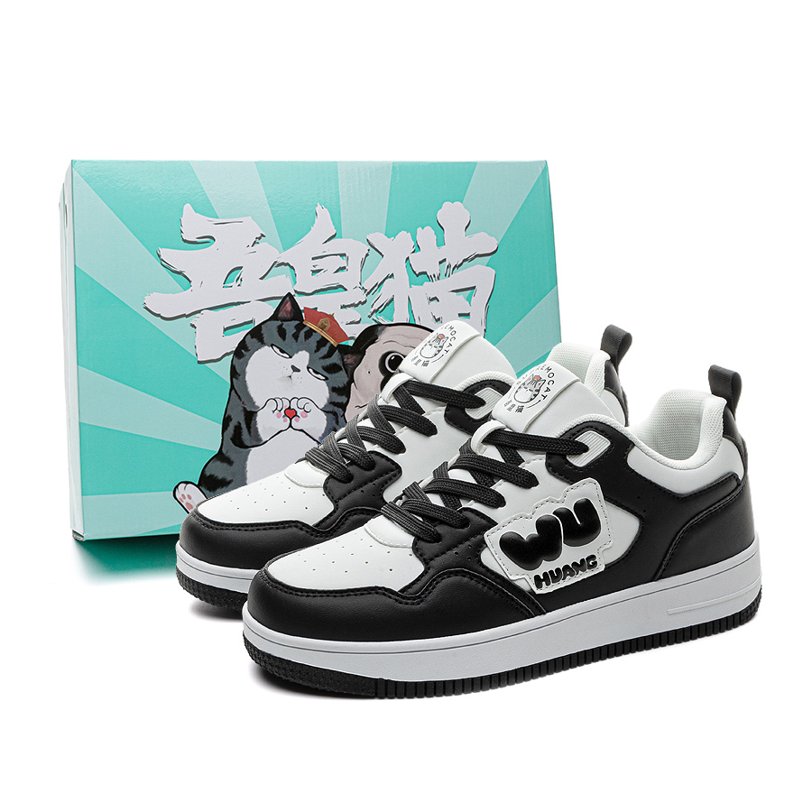 

Supremo Cat Низкие скейтерские кроссовки унисекс бело-черные, цвет White/Black