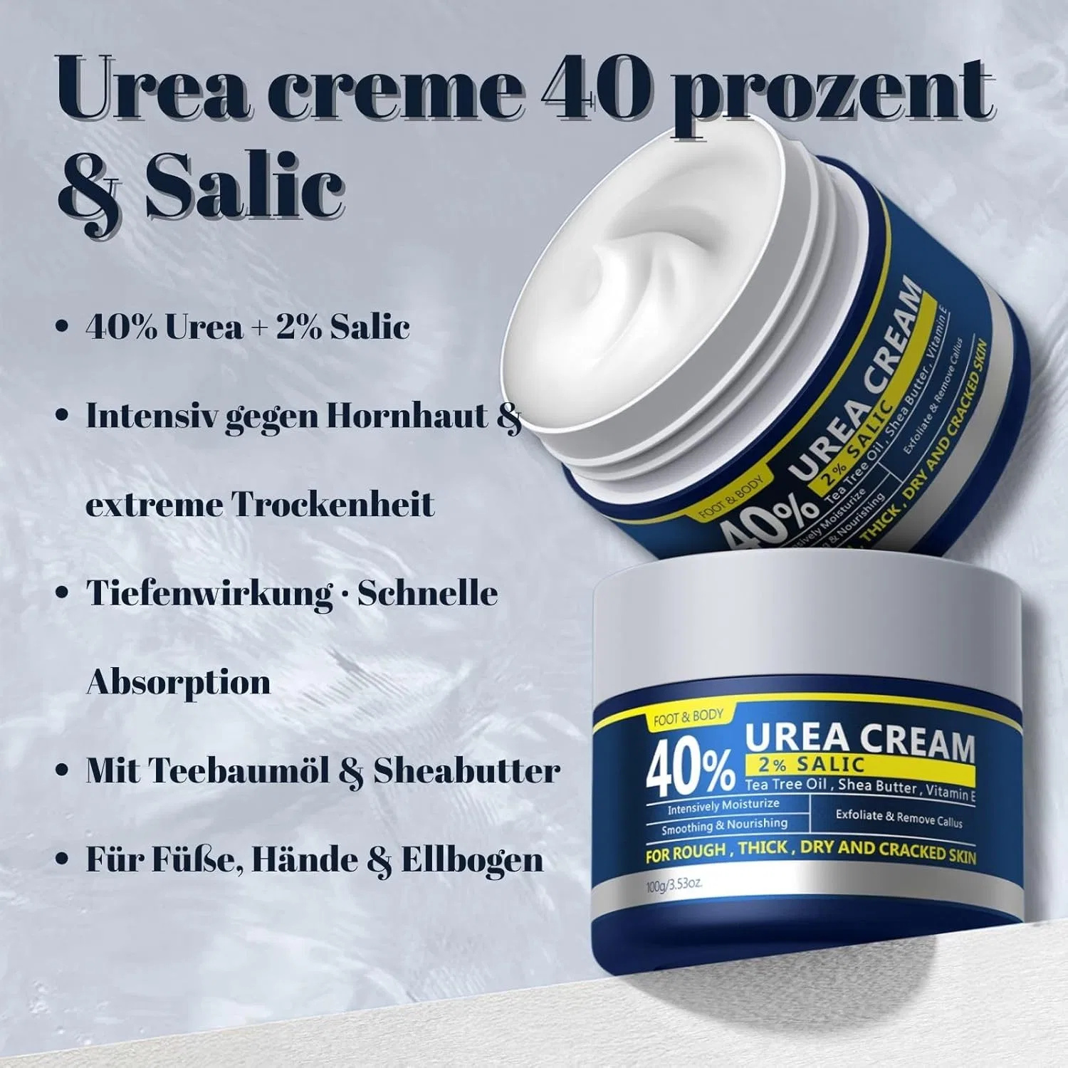 Крем с мочевиной 40% и салициловой кислотой для ног и тела, 100 г Clawrex — фото 2