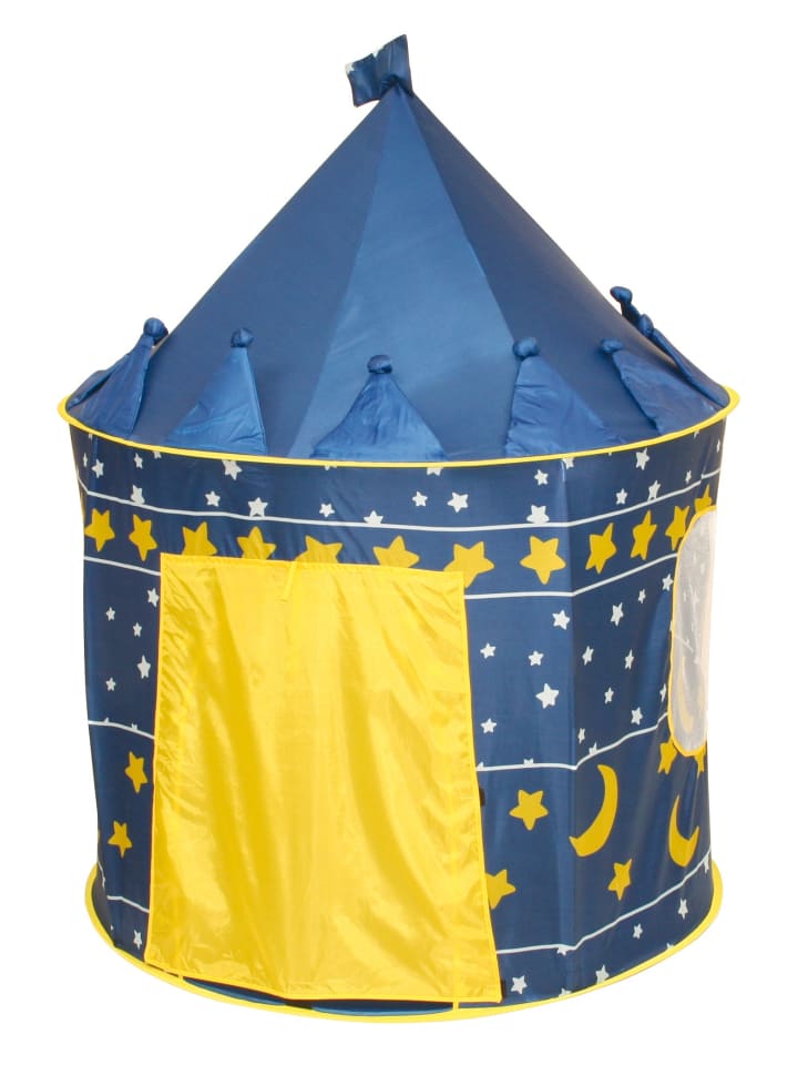 

Roba Игровой палатка «Луна и звезды» - тканевый домик - в комплекте сумка - сине-желтый