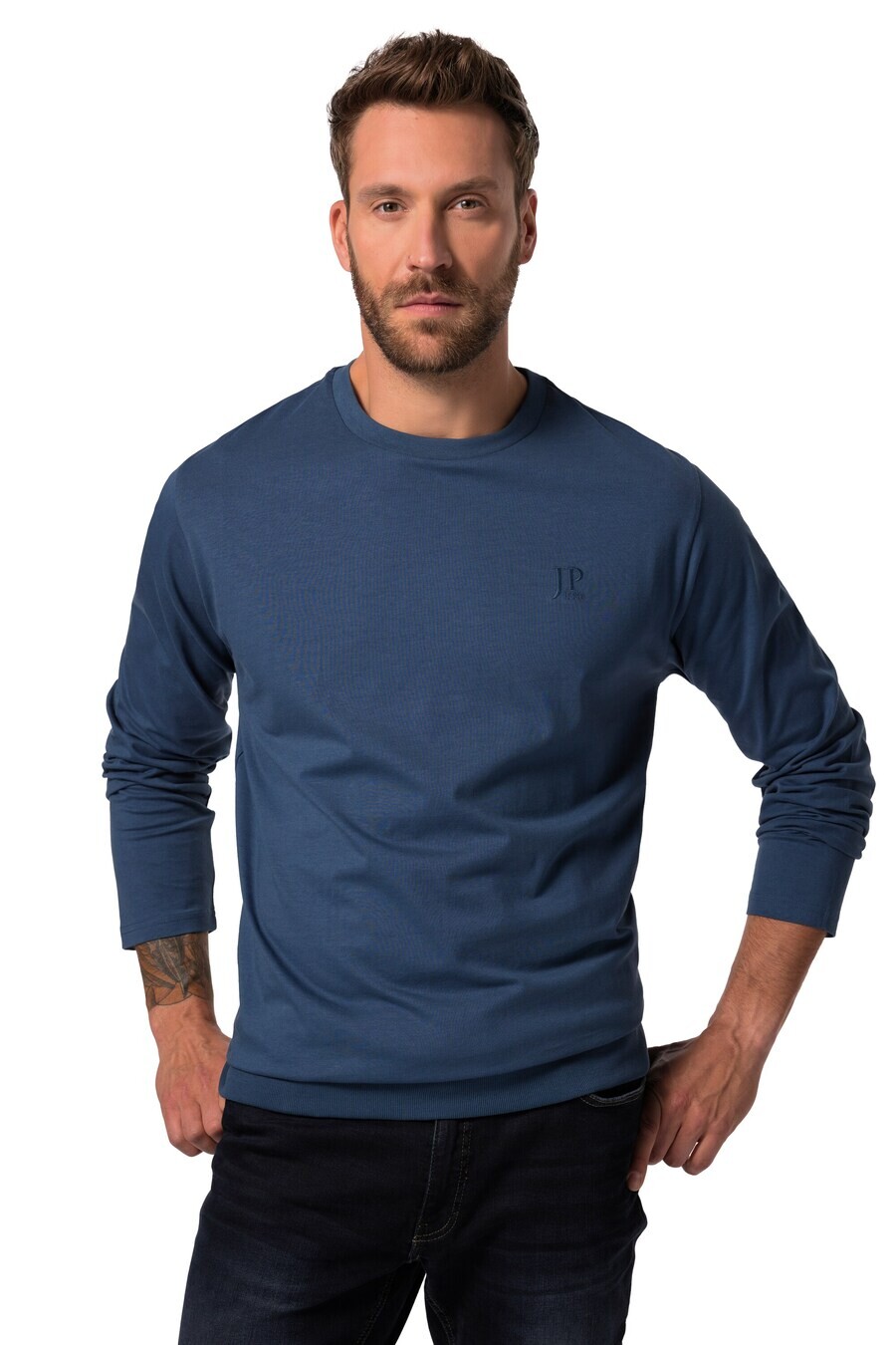 

Лонгслив JP1880 Shirt, темно-синий