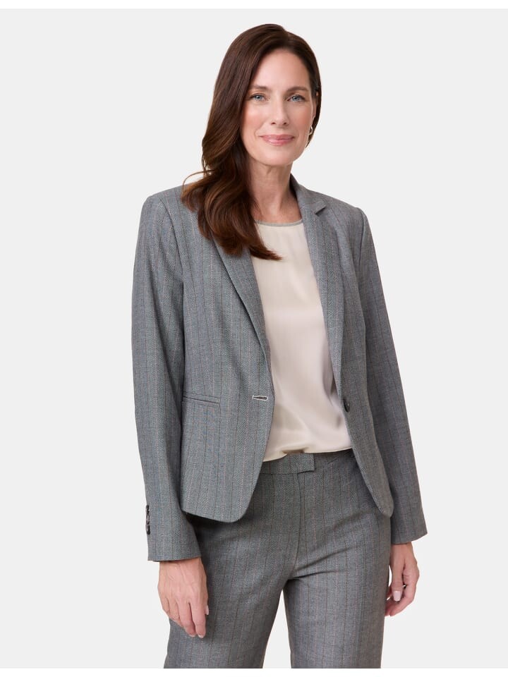 

Блейзер Gerry Weber Langarm gefüttert, цвет grau schwarz fischgrat