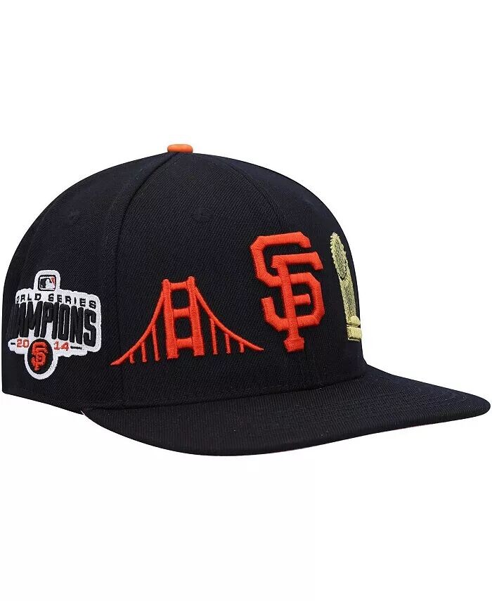 

Мужская черная бейсболка San Francisco Giants Double City Pink Undervisor Snapback Pro Standard
