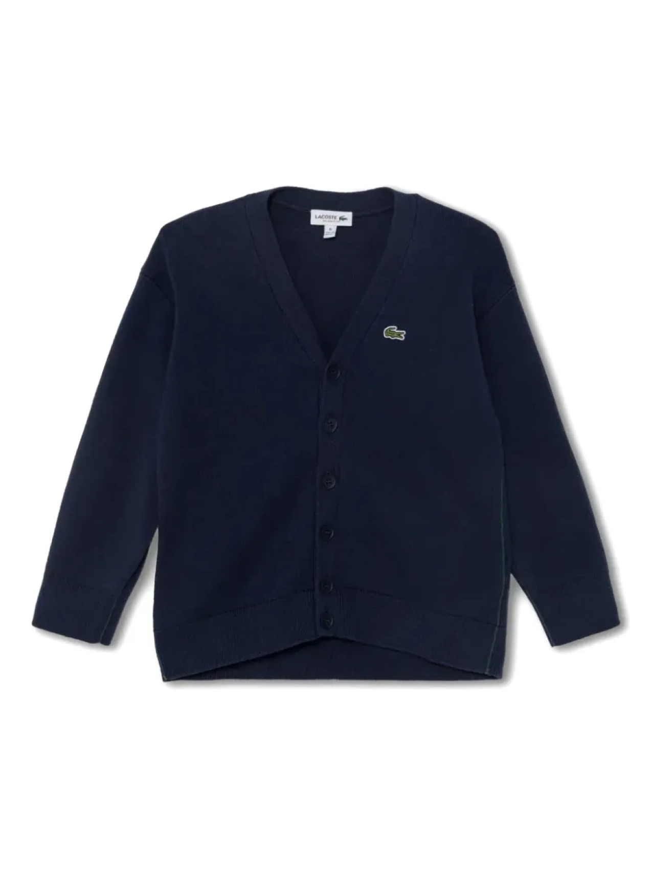 

Кардиган Lacoste Kids с V-образным вырезом, синий