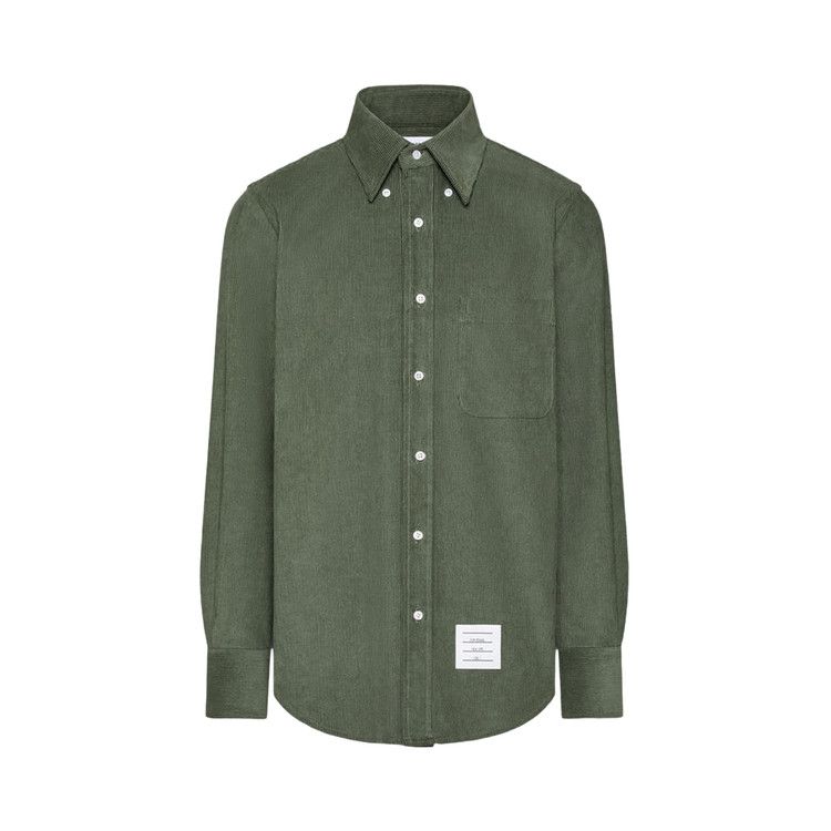 

Рубашка Thom Browne Button Down Long-Sleeve Shirt in Narrow Wale Corduroy 'Light Green'