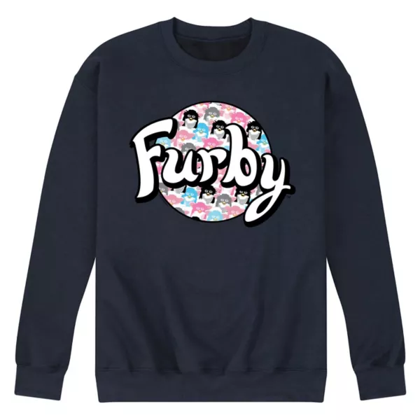 

Мужской флисовый свитшот с логотипом Furby Licensed Character, синий