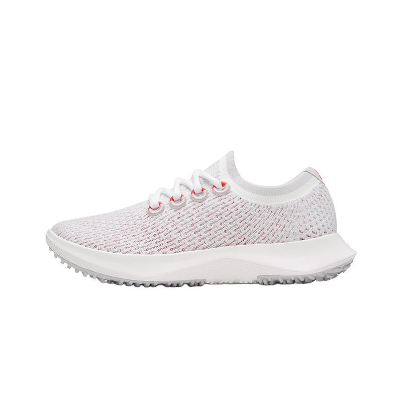 

Allbirds Низкие повседневные туфли Tree Dasher, мужские, белые, розовые