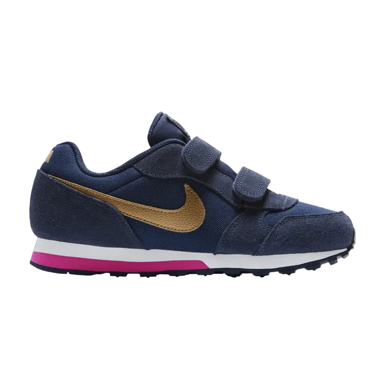 

Кроссовки Nike MD Runner 2 PS Navy Metallic Gold, синий