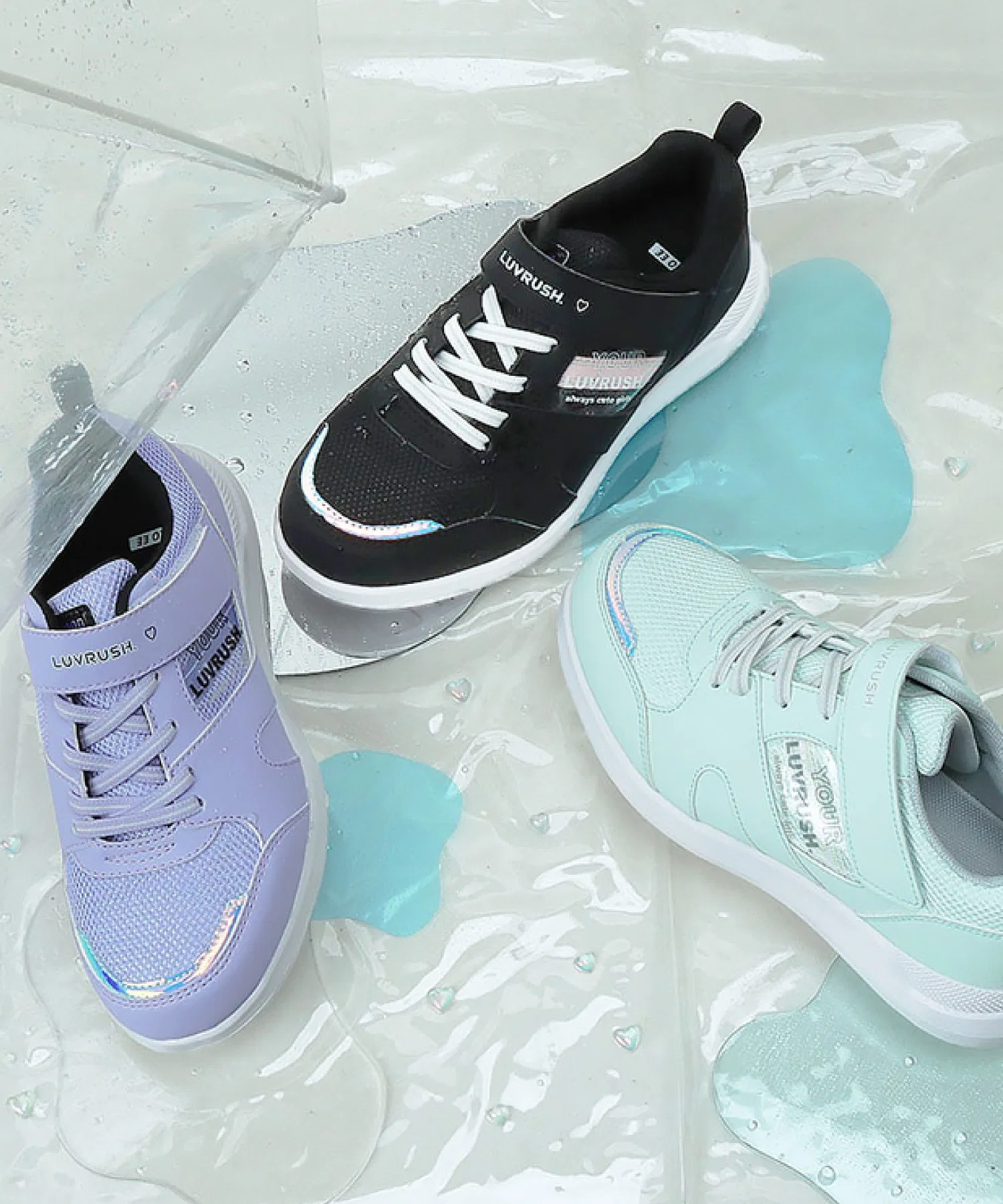 Детские водонепроницаемые кроссовки MoonStar LV 1212 фиолетовые — фото 2