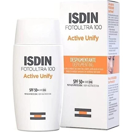 

Fotoultra 100 Active Unify SPF 50+ Солнцезащитный крем для лица 50 мл, Isdin