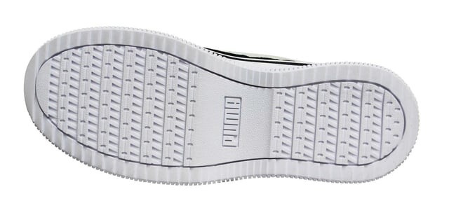 Белые кроссовки на платформе со шнуровкой Deva из замши и кожи 372423 03 Puma, черный — фото 4