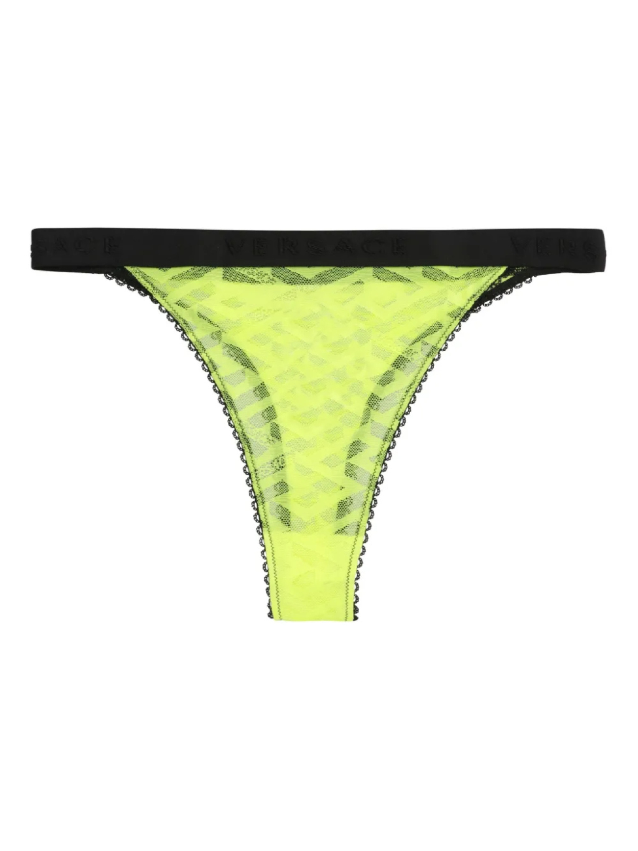 

Кружевные стринги Versace, желтый
