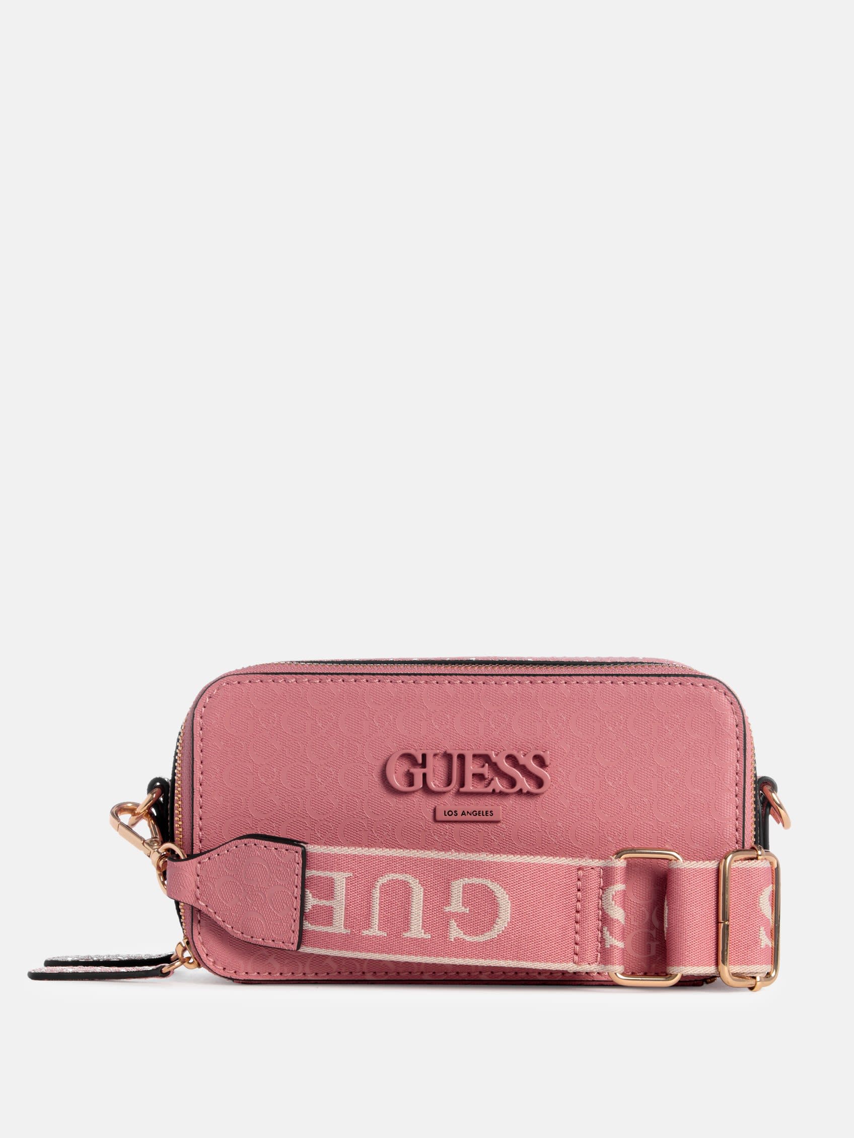 

Сумка через плечо с блестящим логотипом Lewistown Guess Factory, цвет mauve, Розовый, Сумка через плечо с блестящим логотипом Lewistown Guess Factory, цвет mauve
