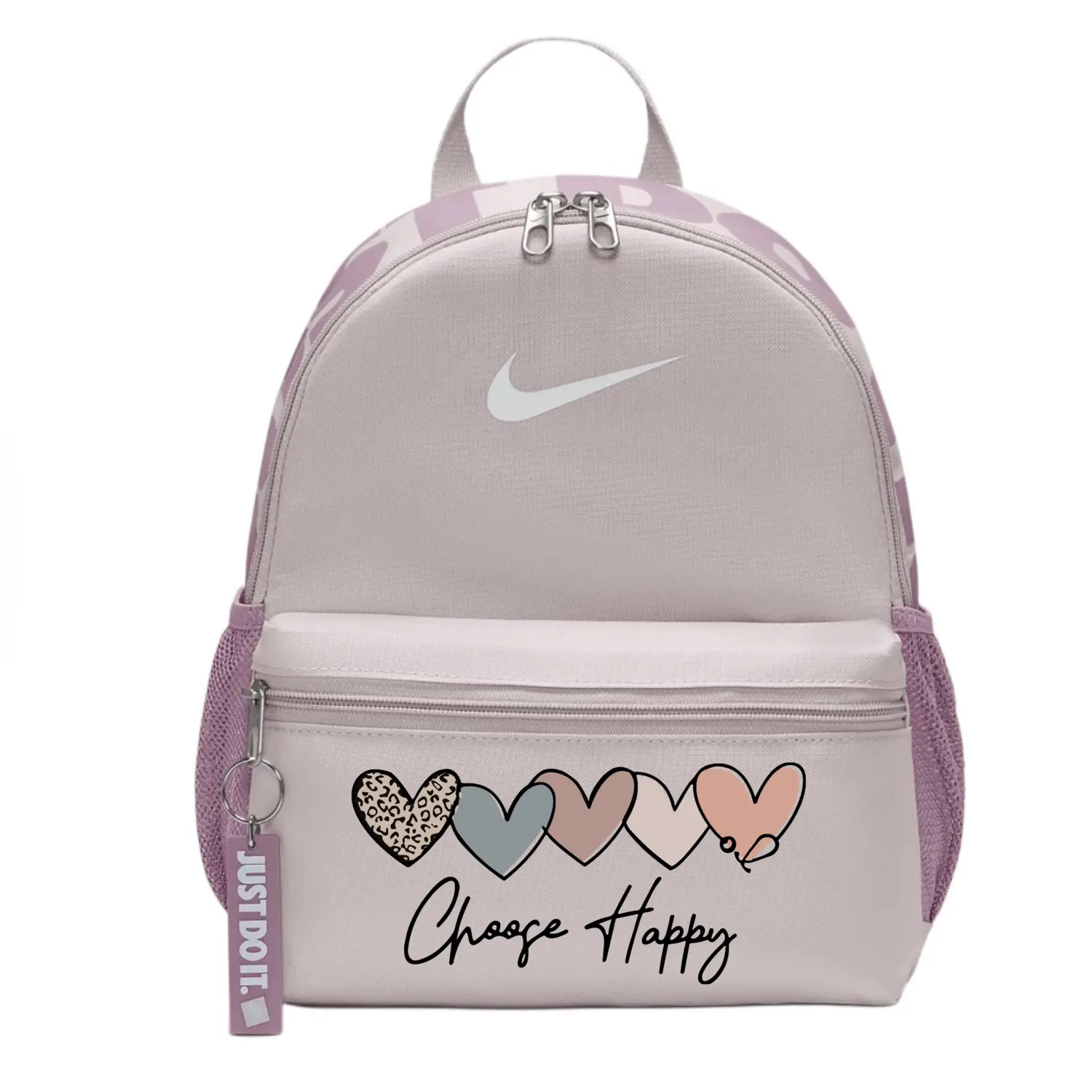 

Nike Тканевый рюкзак женский серый фиолетовый красный, Heart