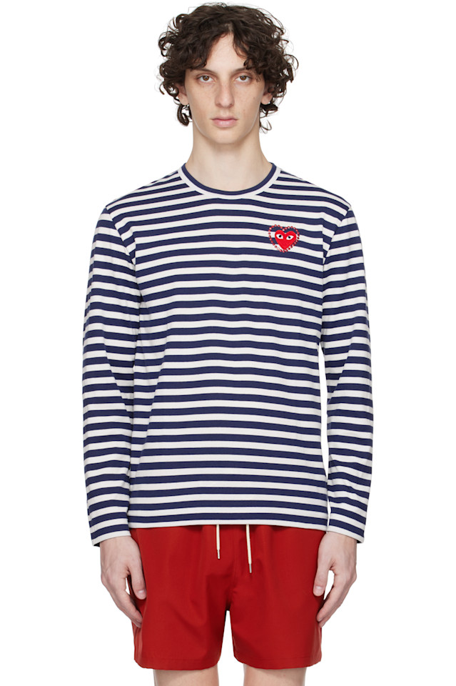 

Футболка Metalstone с принтом сердца Comme Des Garçons Play, мультиколор