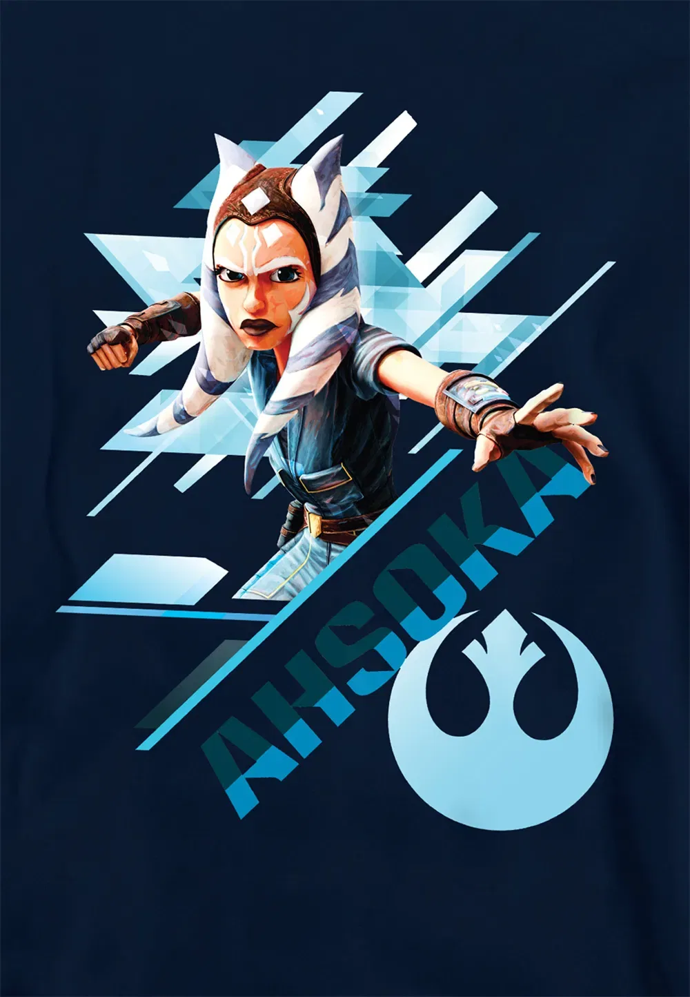 Детская толстовка Ahsoka Stance, Disney, темно-синий — фото 2