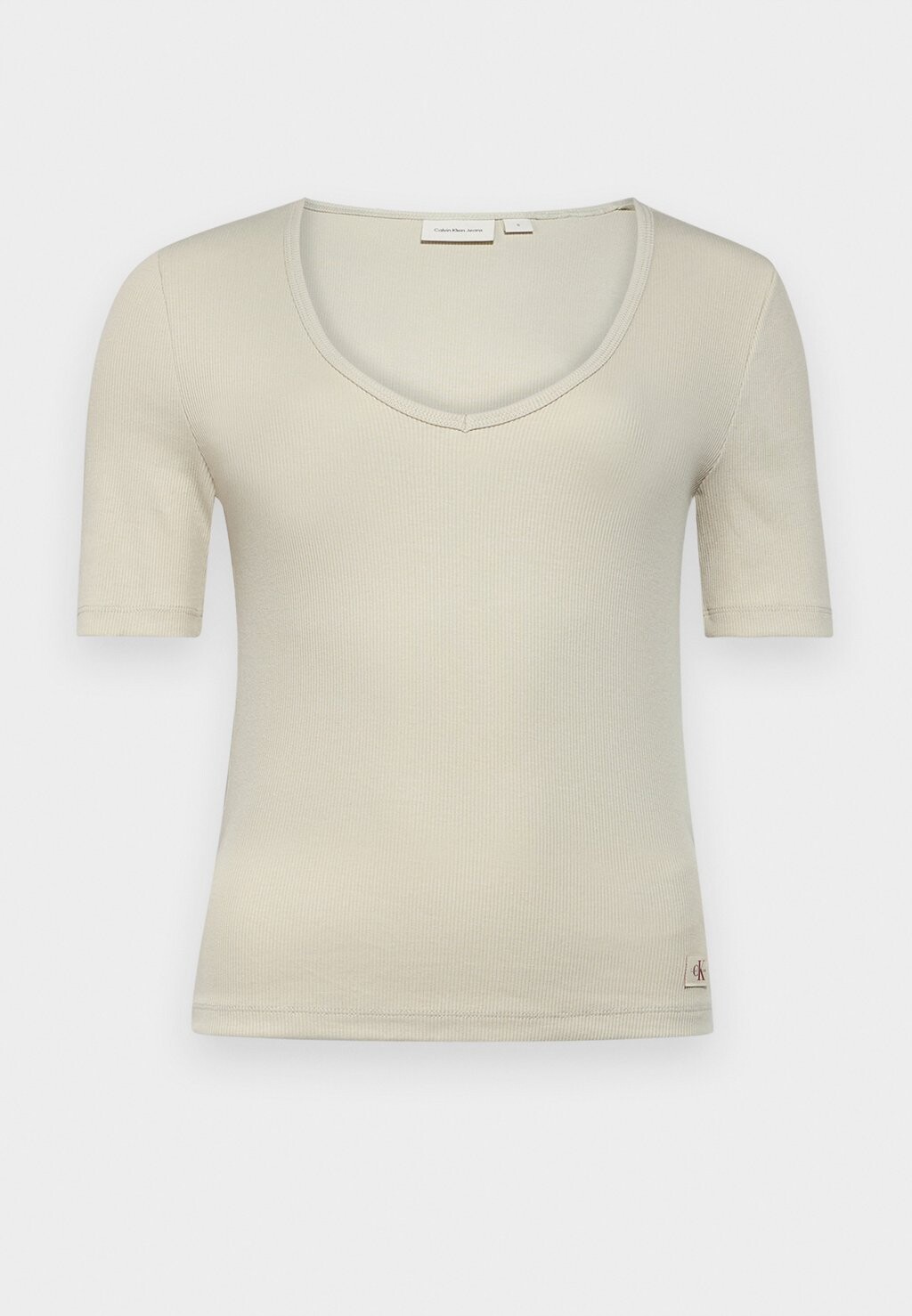 

Базовая футболка V NECK TEE Calvin Klein, кремовый