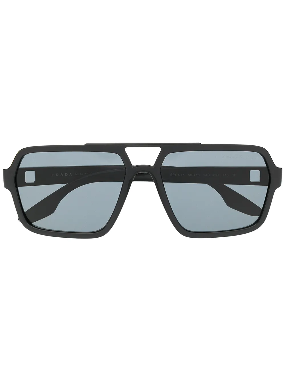 

Солнцезащитные очки-авиаторы Prada Eyewear, черный
