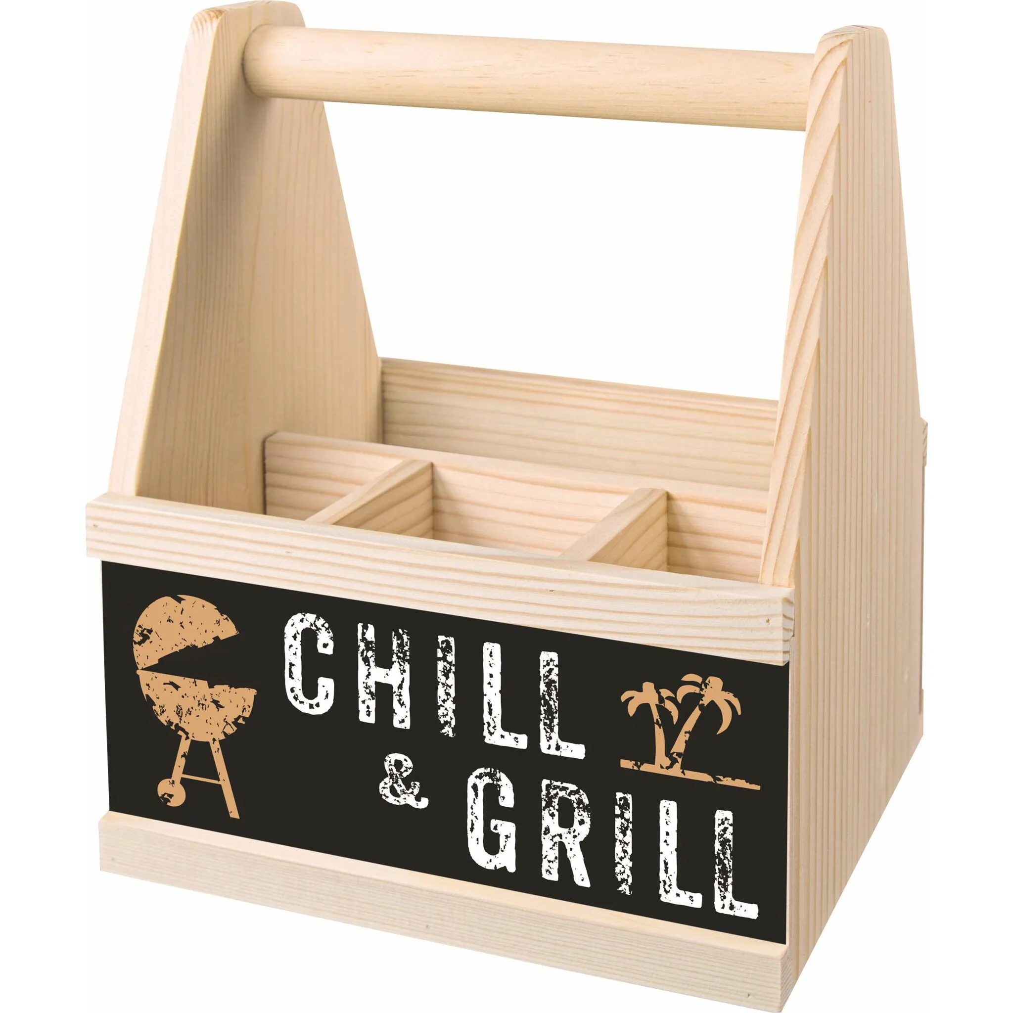 

Подставка для столовых приборов Contento «Chill & Grill», цвет natur/schwarz