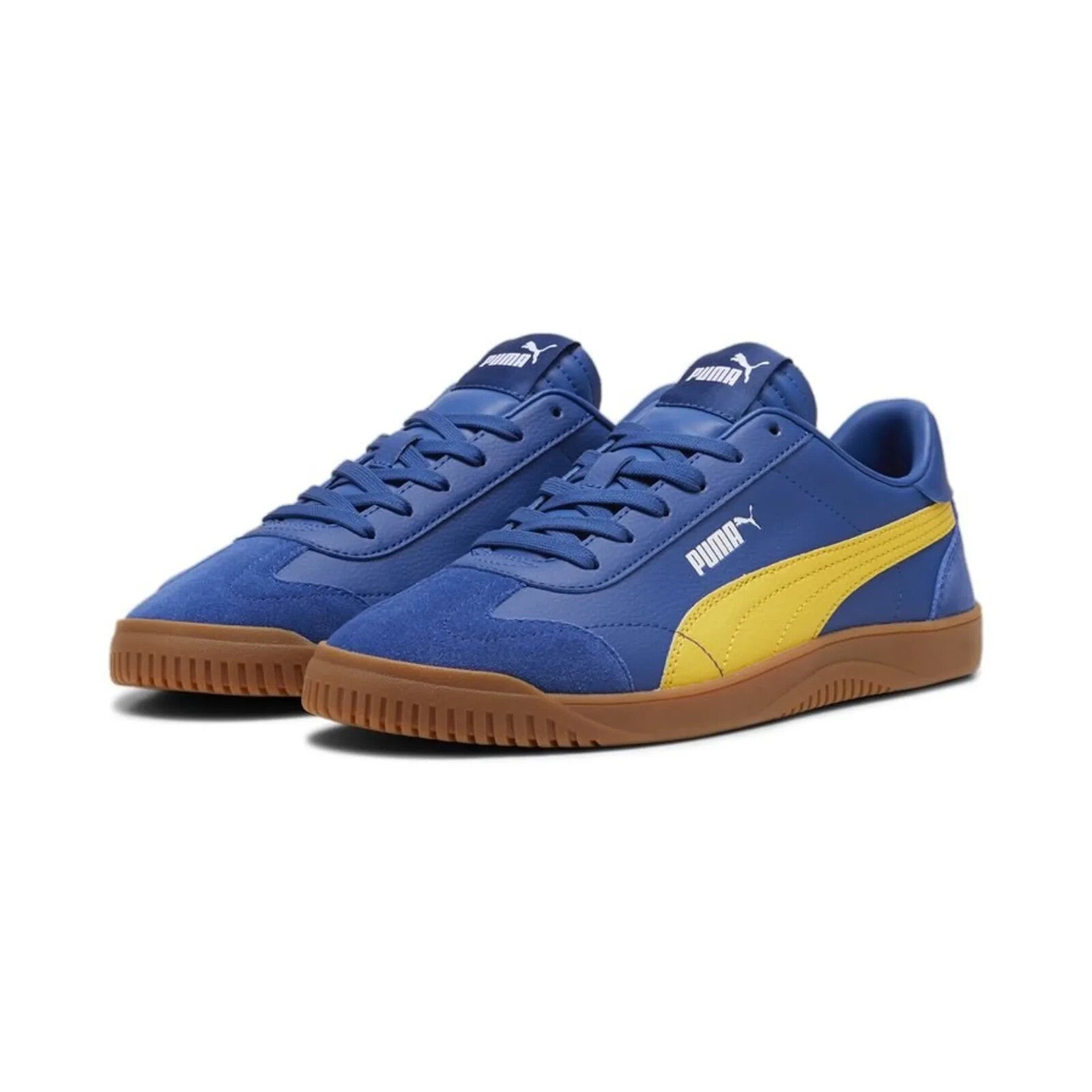 Кроссовки Puma Club 5V5 395104-05, мужские, синие, кожаные, на шнуровке, DWA839 Puma, синий — фото 3