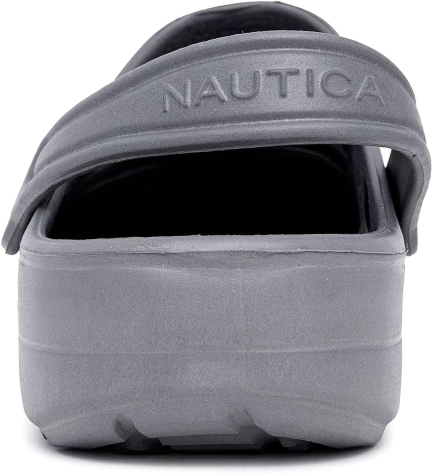 Мужские сабо Nautica - спортивные сандалии - без застежки с регулируемым задним ремешком - (водные обувь/мягкие тапочки) River Edge, серый — фото 3
