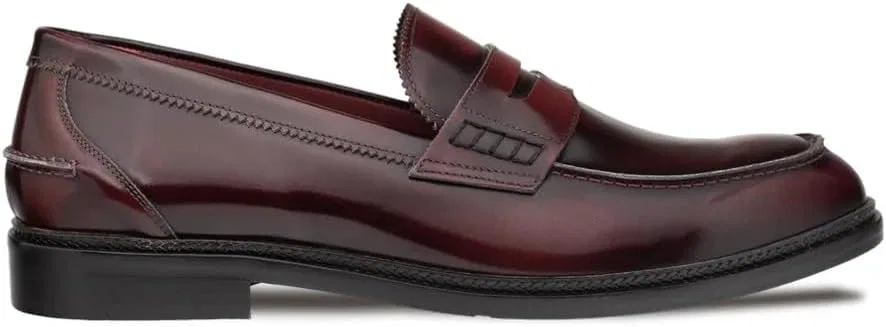 Лоферы Mezlan Moc Toe Penny Loafer, бордовый