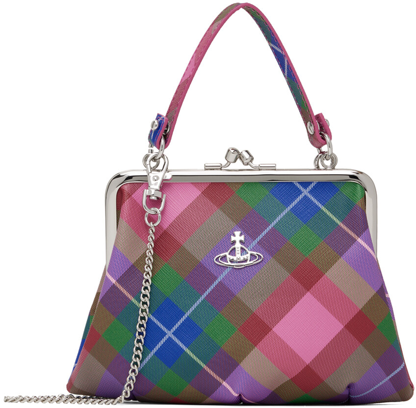 

Многоцветная сумка-рамка Granny Vivienne Westwood, Candy tartan